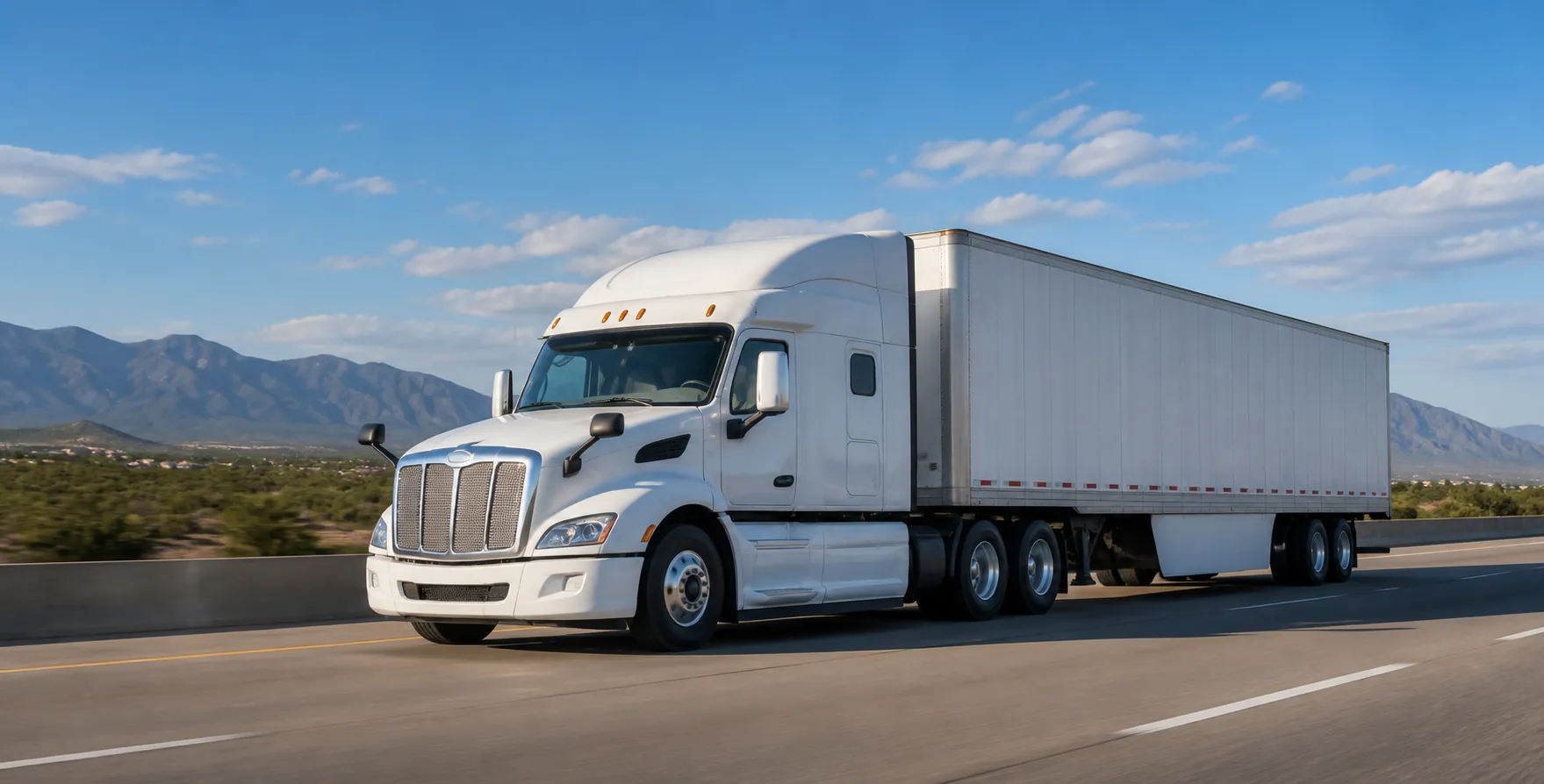 Tráiler limpio de 53 pies en carretera